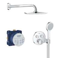 Grohe Grohtherm SmartControl - Sprchový set Perfect s podomítkovým termostatem, 21 cm, chrom 34743000
