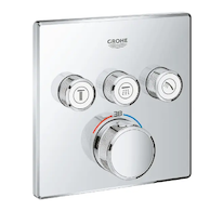 Grohe Grohtherm SmartControl - Termostatická baterie pod omítku, 3 ventily, chrom 29126000