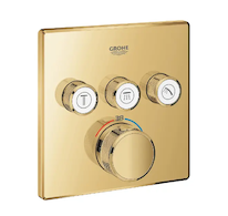 Grohe Grohtherm SmartControl - Termostatická baterie pod omítku, 3 ventily, Cool Sunrise 29126GL0