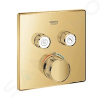 Grohe Grohtherm SmartControl - Termostatická baterie pod omítku, pro 2 spotřebiče, Cool Sunrise 29124GL0