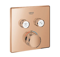 Grohe Grohtherm SmartControl - Termostatická baterie pod omítku, pro 2 spotřebiče, Warm Sunset 29124DA0