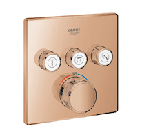 Grohe Grohtherm SmartControl - Termostatická baterie pod omítku, pro 3 spotřebiče, Warm Sunset 29126DA0