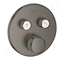 Grohe Grohtherm SmartControl - Termostatická sprchová baterie pod omítku, 2 ventily, kartáčovaný Hard Graphite 29119AL0