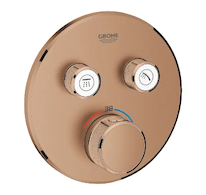 Grohe Grohtherm SmartControl - Termostatická sprchová baterie pod omítku, 2 ventily, kartáčovaný Warm Sunset 29119DL0