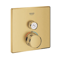 Grohe Grohtherm SmartControl - Termostatická sprchová baterie pod omítku s 1 ventilem, kartáčovaný Cool Sunrise 29123GN0
