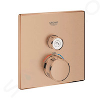 Grohe Grohtherm SmartControl - Termostatická sprchová baterie pod omítku s 1 ventilem, kartáčovaný Warm Sunset 29123DL0