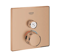 Grohe Grohtherm SmartControl - Termostatická sprchová baterie pod omítku s 1 ventilem, kartáčovaný Warm Sunset 29123DL0