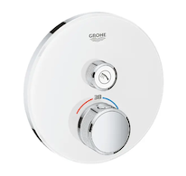 Grohe Grohtherm SmartControl - Termostatická sprchová baterie pod omítku s 1 ventilem, měsíční bílá 29150LS0