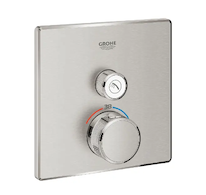 Grohe Grohtherm SmartControl - Termostatická sprchová baterie pod omítku s 1 ventilem, supersteel 29123DC0