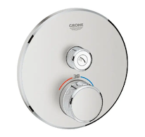 Grohe Grohtherm SmartControl - Termostatická sprchová baterie pod omítku s jedním ventilem, supersteel 29118DC0