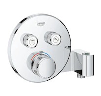 Grohe Grohtherm SmartControl - Termostatická sprchová podomítková baterie, 2 ventily, s držákem na sprchu, chrom 29120000