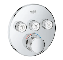 Grohe Grohtherm SmartControl - Termostatická sprchová podomítková baterie, 3 ventily, chrom 29121000