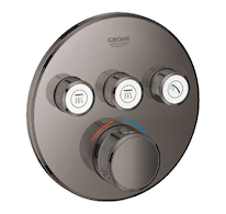 Grohe Grohtherm SmartControl - Termostatická sprchová podomítková baterie, 3 ventily, Hard Graphite 29121A00
