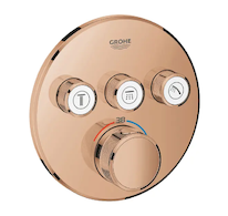 Grohe Grohtherm SmartControl - Termostatická sprchová podomítková baterie, 3 ventily, Warm Sunset 29121DA0