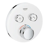 Grohe Grohtherm SmartControl - Termostatická vanová baterie pod omítku se 2 ventily, měsíční bílá 29151LS0