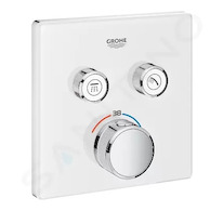 Grohe Grohtherm SmartControl - Termostatická vanová baterie pod omítku se 2 ventily, měsíční bílá 29156LS0