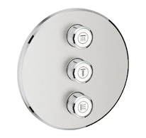 Grohe Grohtherm SmartControl - Třícestný ovladač pod omítku, supersteel 29122DC0