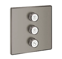 Grohe Grohtherm SmartControl - Ventil pod omítku pro 3 spotřebiče, kartáčovaný Hard Graphite 29127AL0