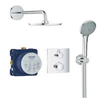 Grohe Grohtherm - Sprchový set Rainshower Cosmopolitan 210 s termostatem pod omítku, chrom 34734000