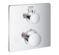 Grohe Grohtherm - Termostatická vanová baterie pro 2 spotřebiče, chrom 24080000