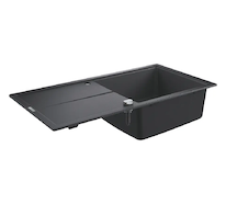 Grohe  - Kompozitní dřez K400 s automatickým odtokem, 100x50 cm, granitová černá 31641AP0