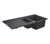 Grohe  - Kompozitní dřez K400 s automatickým odtokem, 100x50 cm, granitová černá 31642AP0