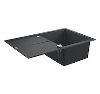 Grohe  - Kompozitní dřez K400 s automatickým odtokem, 78x50 cm, granitová černá 31639AP0