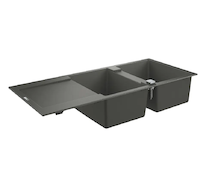Grohe  - Kompozitní dřez K500 s automatickým odtokem, 116x50 cm, granitová černá 31647AP0