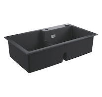 Grohe  - Kompozitní dřez K500 s automatickým odtokem, 86x50 cm, granitová černá 31649AP0