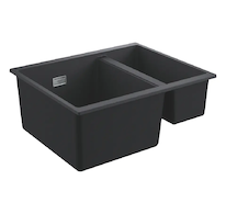 Grohe  - Kompozitní dřez K500 s odtokem, 56x46 cm, granitová černá 31648AP0