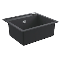 Grohe  - Kompozitní dřez K700 s automatickým odtokem, 56x51 cm, granitová černá 31651AP0