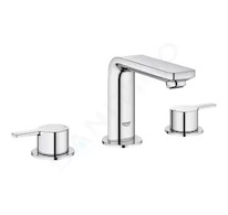 Grohe Lineare - Umyvadlová 3-otvorová baterie M, chrom 20304001