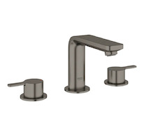 Grohe Lineare - Umyvadlová baterie s výpustí, 3-otvorová instalace, kartáčovaný Hard Graphite 20304AL1