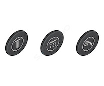 Grohe Náhradní díly - Krytky symbolů pro baterie SmartControl, 3 ks 14079XH0