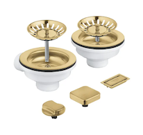 Grohe  - Odtoková souprava pro dvoudřez, kartáčovaný Cool Sunrise 40998GN0
