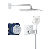 Grohe Precision SmartControl - Sprchový set s termostatem pod omítku, 31x31 cm, 3 proudy, chrom 34876000