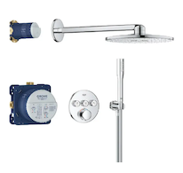 Grohe Precision SmartControl - Sprchový set s termostatem pod omítku, průměr 31 cm, 2 proudy, chrom 34874000