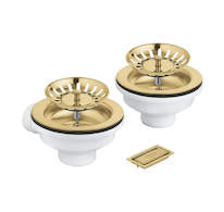 Grohe Příslušenství - Odtoková souprava pro dřez, kartáčovaný Cool Sunrise 40997GN0