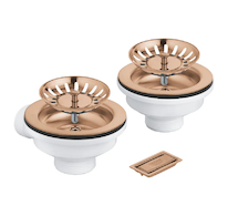 Grohe Příslušenství - Odtoková souprava pro dřez, kartáčovaný Warm Sunset 40997DL0