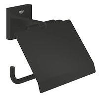 Grohe QuickFix Start Cube - Držák toaletního papíru s krytem, matná černá 411022430