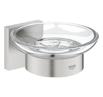 Grohe QuickFix Start Cube - Mýdlenka s držákem, sklo/supersteel 41096DC0