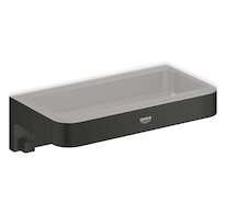 Grohe QuickFix Start Cube - Polička, délka 20 cm, matná černá 411072430