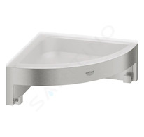 Grohe QuickFix Start Cube - Rohová polička, supersteel 41106DC0