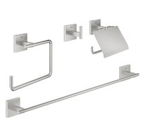 Grohe QuickFix Start Cube - Set koupelnových doplňků 4 v 1, supersteel 41115DC0