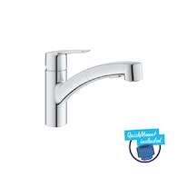 Grohe QuickFix Start - Dřezová baterie s výsuvnou sprškou, chrom 1012410000