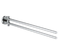 Grohe QuickFix Start - Dvojitý držák ručníků, délka 44 cm, chrom 41183000