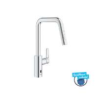 Grohe QuickFix Start - Elektronická dřezová baterie s výsuvnou sprškou, bateriové napájení, chrom 1012430000