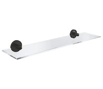 Grohe QuickFix Start - Polička, délka 53 cm, sklo/matná černá 412022430