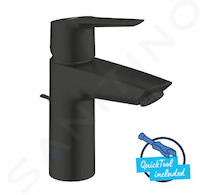 Grohe QuickFix Start - Umyvadlová baterie s výpustí, matná černá 242092432