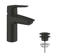 Grohe QuickFix Start - Umyvadlová baterie s výpustí Push-Open, matná černá 235502432